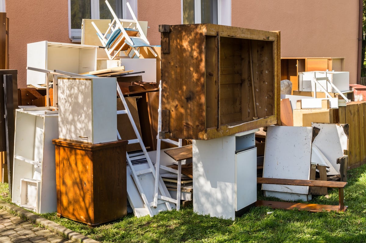 Bulk furniture trash pickup service